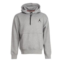 Air Jordan Logo Fleece Stay Warm Pullover Hoodie Men's Grey CK6684-091