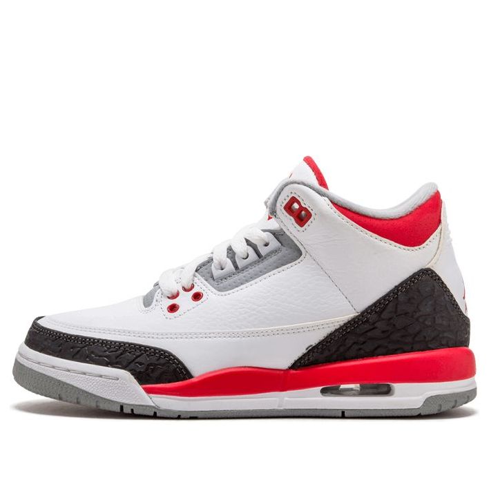 (GS) Air Jordan 3 Retro 'Fire Red' 2013 398614-120