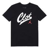 Air Jordan x CLOT Crossover Printing Round Neck Short Sleeve Asia Edition Black AV6261-010