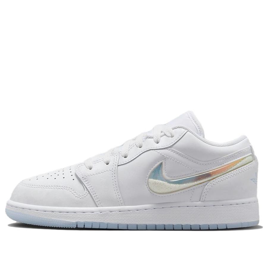 (GS) Air Jordan 1 Low 'Glitter Swoosh' FQ9112-100