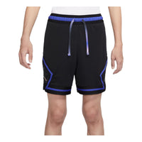 Men's Air Jordan Stripe Logo Printing Lacing Straight Sports Shorts Black DV9002-010