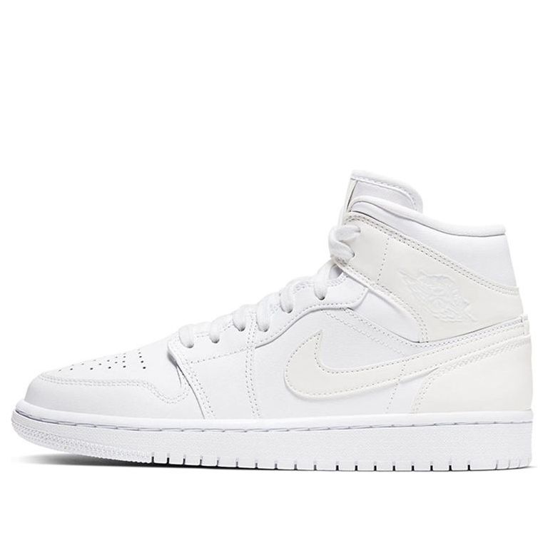 (WMNS) Air Jordan 1 Mid 'White Ivory' BQ6472-112