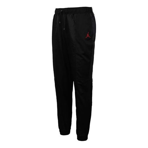 Air Jordan Red jumpman Logo Sports Long Pants Black AV1306-010