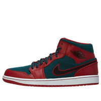 Air Jordan 1 Mid 'Gym Red Dark Sea' 633206-608