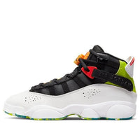 (GS) Air Jordan 6 Rings 'White Neon Green' 323399-038